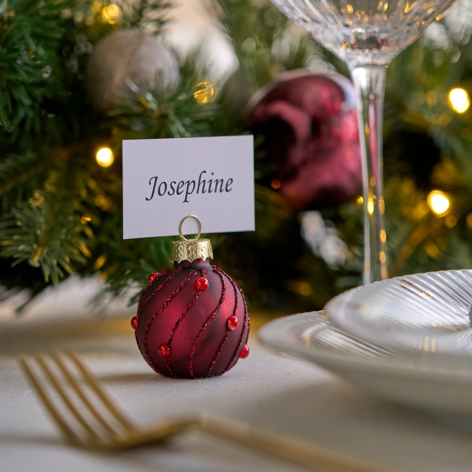 Julebordkortholder 6 stk.